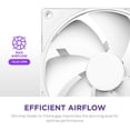 thumbnail image 3 of Ventilador de carcasa para PC NZXT F140P, 140 mm, presión estática, blanco, 3 of 8