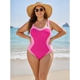 thumbnail image 6 of MOYIKO Women Slimming Tummy Control One Piece Swimsuit Retro Square Neck Bathing Suit, 6 of 7