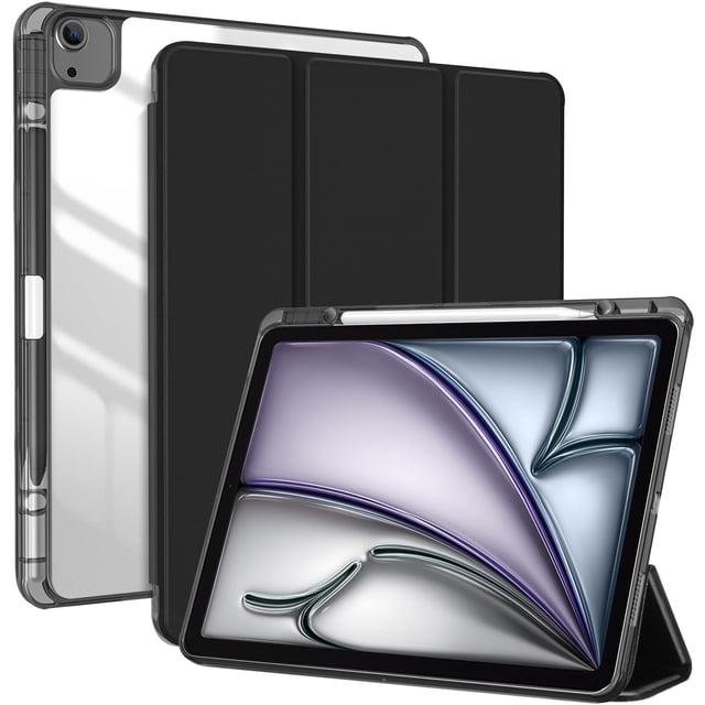 Funda ProCase para iPad Air de 13 pulgadas 2025 M3/2024 M2, color negro