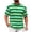 Green-05, variant on Men's Casual Summer Striped T-Shirt, Bold Color Block Short Sleeve Crew Neck Breathable Tee
