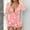Pink, variant on Womens Valentine's Day Pajamas Bodysuit Romper Deep V Heart Graphic One Piece Nightgown Long Sleeve Button Down Jumpsuit Sleepwear White XL