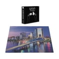 thumbnail image 4 of Ambesonne United States Jigsaw Puzzle Durable Cardboard, Florida Bridge, 1000 pcs, Pink Apple Green, 4 of 6