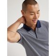 thumbnail image 4 of Free Assembly Men's Oxford Pique Zip Polo Shirt with Short Sleeves, Sizes S-3XL, 4 of 6