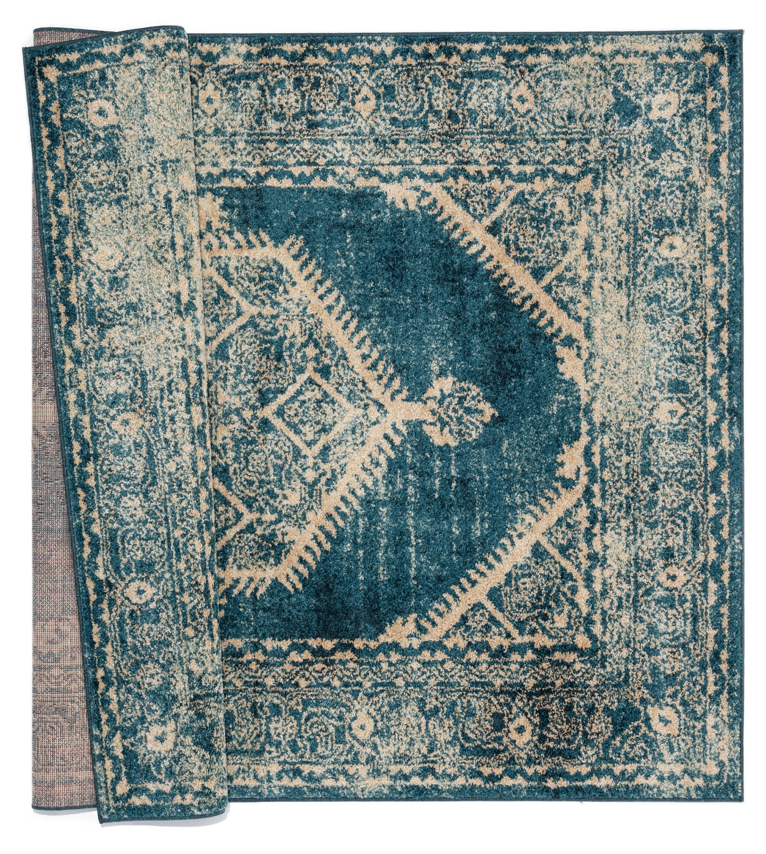 United Weavers Storybrooke Vassa Oriental Cerulean Woven Olefin/Frieze Area Rug or Runner