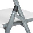 thumbnail image 4 of Folding Chair, Blow Molded Resin, White, Armless, Mid Back, Lot of 4, 4 of 5