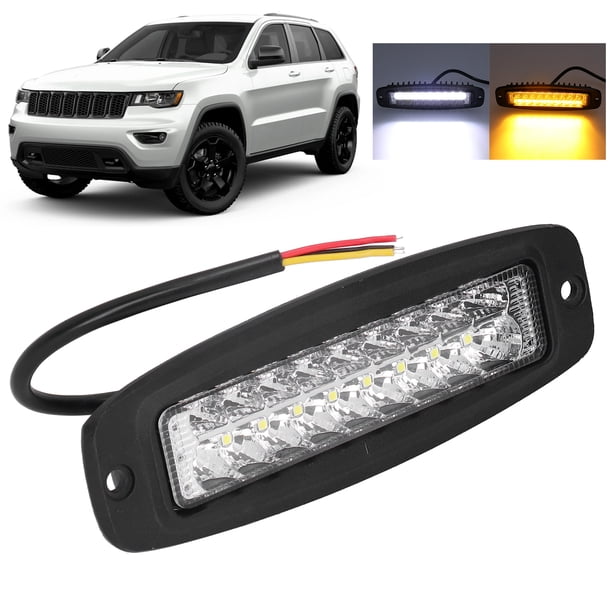 Lámpara de Advertencia LED DE 18W 2800LM Color Amarillo Color IP67 Impermeable para Camión Súbas