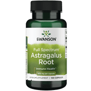Swanson Astragalus Root - Herbal Supplement Promoting Immune System Support - Natural Formula Supporting Heart & Liver Health - (100 Capsules, 470mg Each)