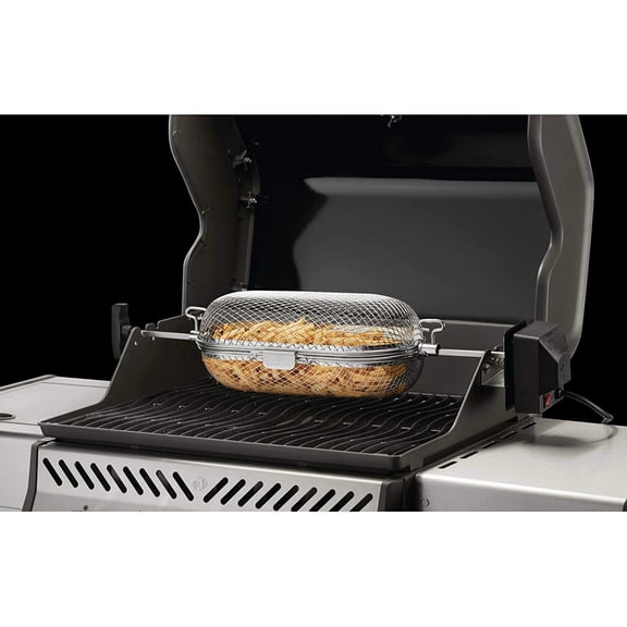 64000 Rotisserie Basket Grill Accessory, Stainless Steel