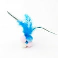 thumbnail image 3 of Cat Toy Colorful Pompom Fake Feather Bell Decor Cat Training Toy Pet Sound Toy, 3 of 5