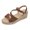 Brown, variant on Wedge Platform Sandals for Women Open Toe Ankle Strap Dressy Casual Summer Beach Shoes
