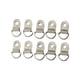 thumbnail image 1 of Guardurnaity 10 UNIDS Anillo Hebilla D Anclas Anillos Resistencia al desgaste Color sólido Hebillas de encuadernación portátiles Bolsa Zapatos Accesorios de disfraces Plata, 1 of 6