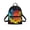 Basketball Splash Art, variant on Eheartsgir Watercolor Seashell & Coral Pattern Mini Backpack for Work Dating, Smooth Zipper Small Polyester Backpack Polyester Zipper Closure Small Handbag