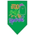 thumbnail image 2 of Halloween Pet and Dog Bandana Screen Printed, "Too Cute To Spook - Girly Ghost", 2 of 10