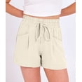 thumbnail image 5 of ANRABESS High Waisted Shorts for Women Summer Drawstring Lounge Shorts with Pockets Casual Loose Beach Vacation Shorts, 5 of 8