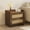 Walnut, variant on EROMMY Rattan Nightstand with 2 Storage Drawers, Boho End Table with Charging Station, Modern Night Stand with Gold-Finished Handles, Dresser for Bedroom, Study, Living Room, Grey (1 Piece)
