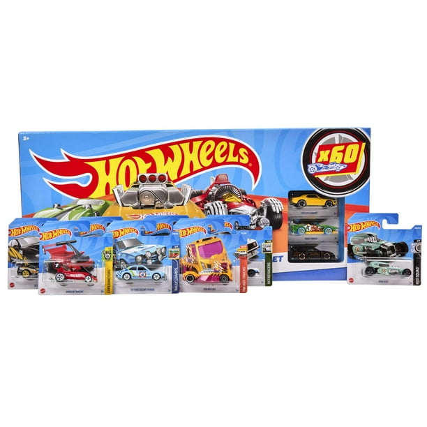 Hot Wheels Set of 60 Vehicles, Collectible Vehicles, 1:64 Scale
