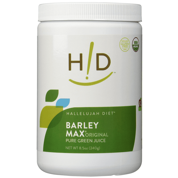 Hallelujah Acres BarleyMax Raw Organic Barley Max Powder 240g 8.5 oz