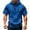 Royal Blue |#91, variant on Kopltyrfg Short Sleeve Hoodies for Men with Hood Drawstrings Front Zipper Multiple Pockets Summer Hoodies for Men Black 2XL