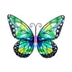thumbnail image 1 of Mariposas de metal Decoración de pared Hermoso arte artístico portátil de pared para interiores y exteriores Estilo A, 1 of 9