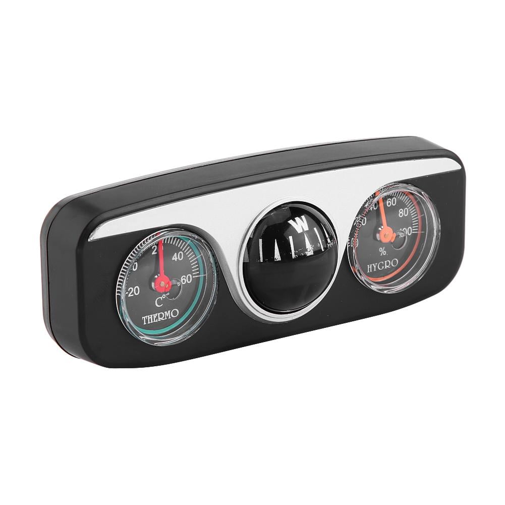 cobud 3 in 1 Car Compass Thermometer Hygrometer Multifunctional Compass Dashboard for Car Truck Boat 