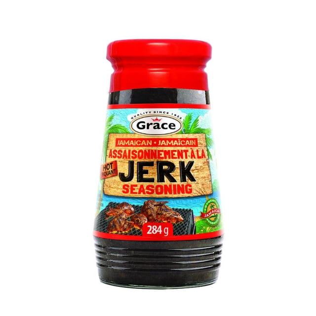 Assaisonnement Grace Jerk Chaud, 312g Bouteille