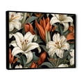 thumbnail image 2 of Designart "Collage Of Soft-Colored Lilies" Lily Floater Framed Canvas Art Print, 2 of 5