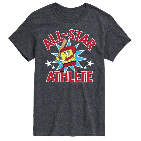 SpongeBob SquarePants - Baseball All Star - Men's Short Sleeve Graphic T-Shirt