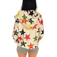 thumbnail image 5 of Women Zip Hoodie Sweatshirt Colorful Star Print Long Sleeve Sportswear Tops Autumn Streetwear, 5 of 9