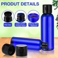 thumbnail image 4 of Botellas vacías de plástico Zhehao, 200 unidades, 60 ml con tapa abatible, color azul, 4 of 7