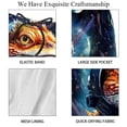 thumbnail image 4 of luoweisi Men's Beach Shorts Quick Dry Swim Trunks with Mesh Lining Chameleon Astronaut 2XL, 4 of 5