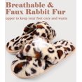 thumbnail image 3 of LAICAIW Pantoufles en Mousse à Mémoire de Forme pour Femmes, Bande Croisée, Confortables, en Peluche, à Bout Ouvert, pour Intérieur et Extérieur, 3 of 7