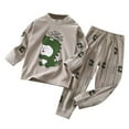 thumbnail image 2 of TAIAOJING Boys Girls and Toddlers' 2-Piece Pajama Set Children's Underwear Cartoon Animal Cute Print Cotton Baby Long Sleeve Pajamas Homewear 12-18 Months, 2 of 5