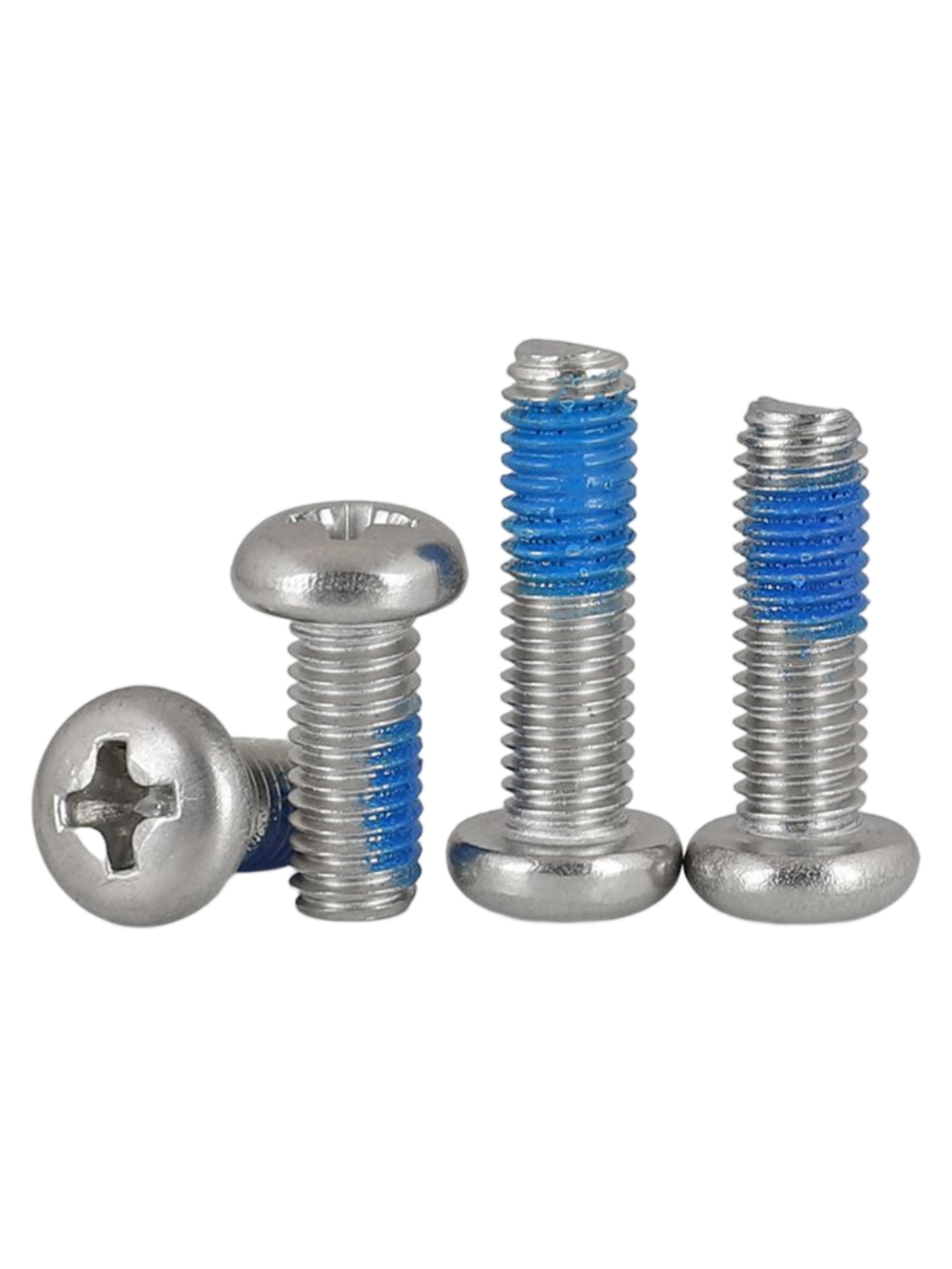(20pcs) 304 Stainless Steel Round Head Cross Dispensing Anti-Dislodging Bolts M6x12mm