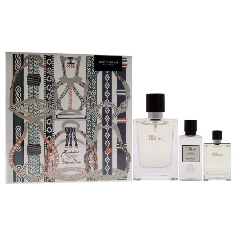 Hermes Terre Dhermes , 3 Pc Gift Set 3.3oz EDT Spray, 0.42oz EDT