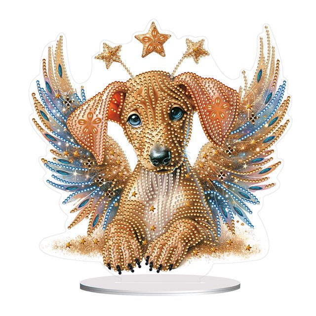 Kit Adornos Escritorio Con Pug Acrílico para Oficina en Casa