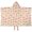 Mushroom and Character Pink Pattern-2, variant on Mushroom and Chanterelle Cream Pattern Hooded Bath Towel Wrap for Teens Ages 3 To 12, Soft Lightweight Quick Dry Microfiber Bath Beach Pool, 50"x30"