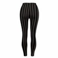 thumbnail image 6 of Guluxicc Halloween Leggings for Women Stretch Tummy Control High Rise Yoga Pants Striped Leggings, 6 of 7