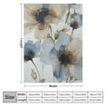 thumbnail image 4 of Shiartex Throw Blankets for Bed Beige Flowers Cream White Decorative Ultra Soft Bedspread  Blankets Modern Blossom Blanket for Couch Sofa Bed Office for Adults and Children, 4 of 6