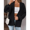 thumbnail image 5 of Weardear Women's Drop Shoulder Knit Cardigan 2024 Fall Long Sleeve Casual Loose Knit Outwear Coat, 5 of 5