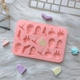 thumbnail image 5 of Halloween Chocolate Molds Silicone 18-Cavity Pumpkin Hat Candy Mold for Confections and Dessert Details Light Pink, 5 of 5