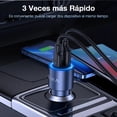 thumbnail image 3 of Cargador Automóvil Carga Turbo 20W QC 3.0 Dual USB y Tipo C 1Hora, 3 of 3