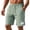 Green [Solid], variant on Casual Shorts for Men Vintage Lightweight Patch Cotton Bermuda Shorts Breathable Elastic Waist Drawstring Beach Vacation Short with Pocket