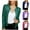 Green, variant on FAVIPT 2024 Party Jackets for Women,Womens Sequin Jacket Casual Long Sleeve Front Zip Party Bomber Blazer with Pockets