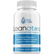 (1 Pack) Vida Labs Leanotox - Keto Weight Loss Formula - Energy & Focus Boosting Dietary Supplements for Weight Management & Metabolism - Advanced Fat Burn Raspberry Ketones Pills - 60 Capsules