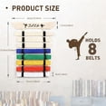 thumbnail image 5 of Wooden Rack for Displaying Karate Belts Multiple Storage Home Gym, 5 of 10