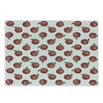 thumbnail image 1 of Fruits Cutting Board, Hand Drawn Cartoon Apples Organic Juicy Delicious Fruit Healthy Eating, Decorative Tempered Glass Cutting and Serving Board, Small Size, Dark Coral Green White, by Ambesonne, 1 of 1