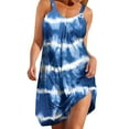 thumbnail image 2 of Babysbule Summer Dresses for Women Ladies Printed Sleeveless Scoop Neck Sexy Sundress Casual Flowy Swing Beach Dresses, 2 of 4