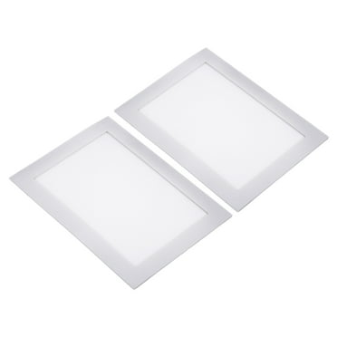A6 3.9x5.6 Inch Magnetic Sign Holder with Adhesive, 2 Pack PVC Silver
