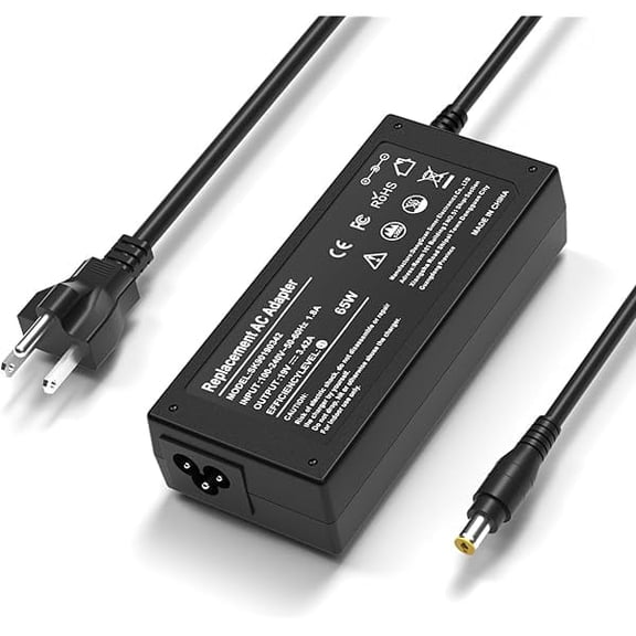 LinQingQ 65W AC Power Adapter Charger for Acer LCD Monitor R240HY SB220Q SB230 SB240Y SA230 S230HL S231HL H236HL S240HL G276HL 5.5x1.7mm DC Replacement Cord 6FT