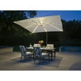 thumbnail image 2 of SimplyShade 10ft Outdoor Square Patio Umbrella with Cross Bar Stand, Cast Silver, 2 of 9